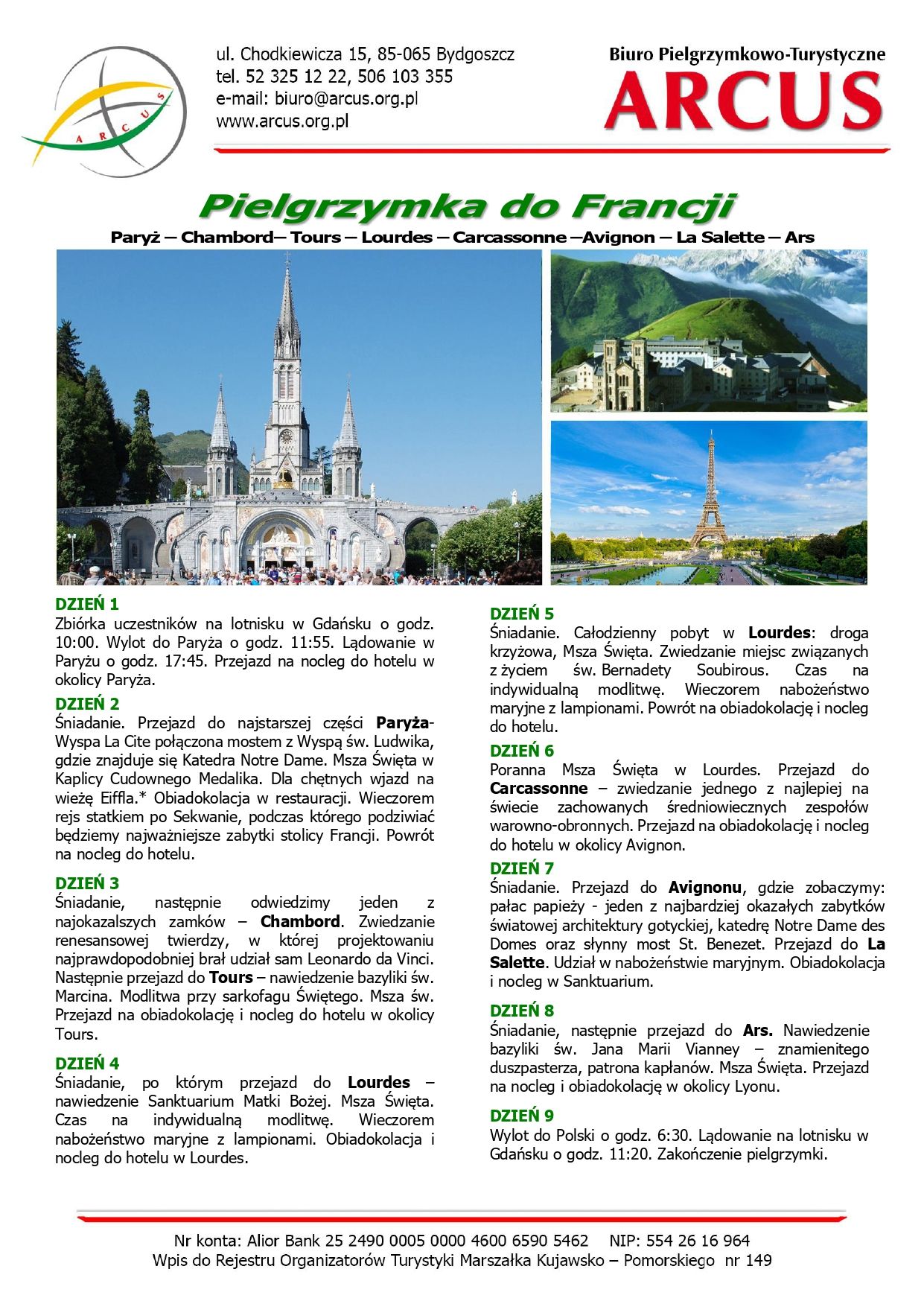 Pielgrzymka do Francji  19-27.09.2026